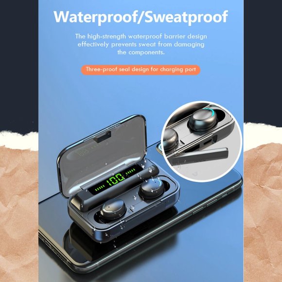 🆕Bluetooth wireless earphones with mic - Picture 2 of 5